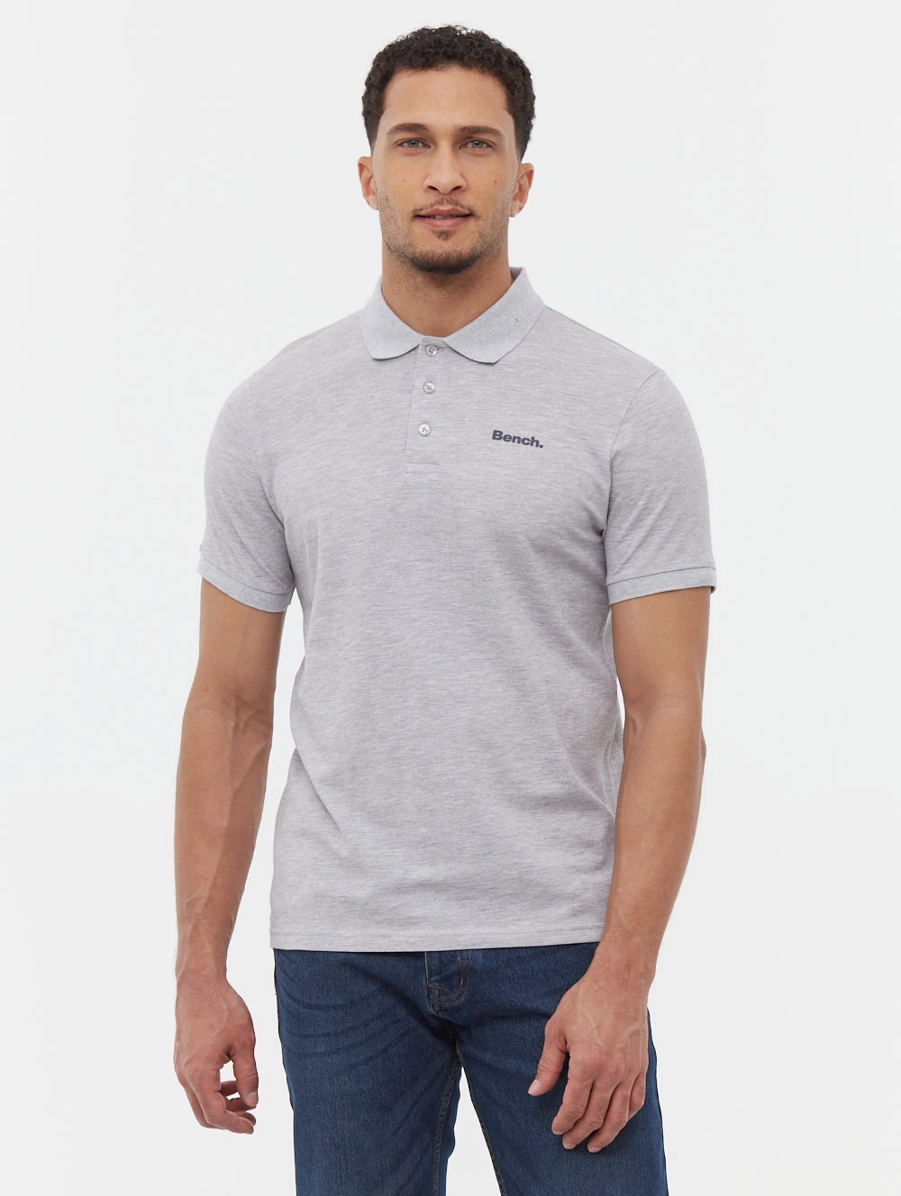 Yessio Emblem Polo Curved Hemline