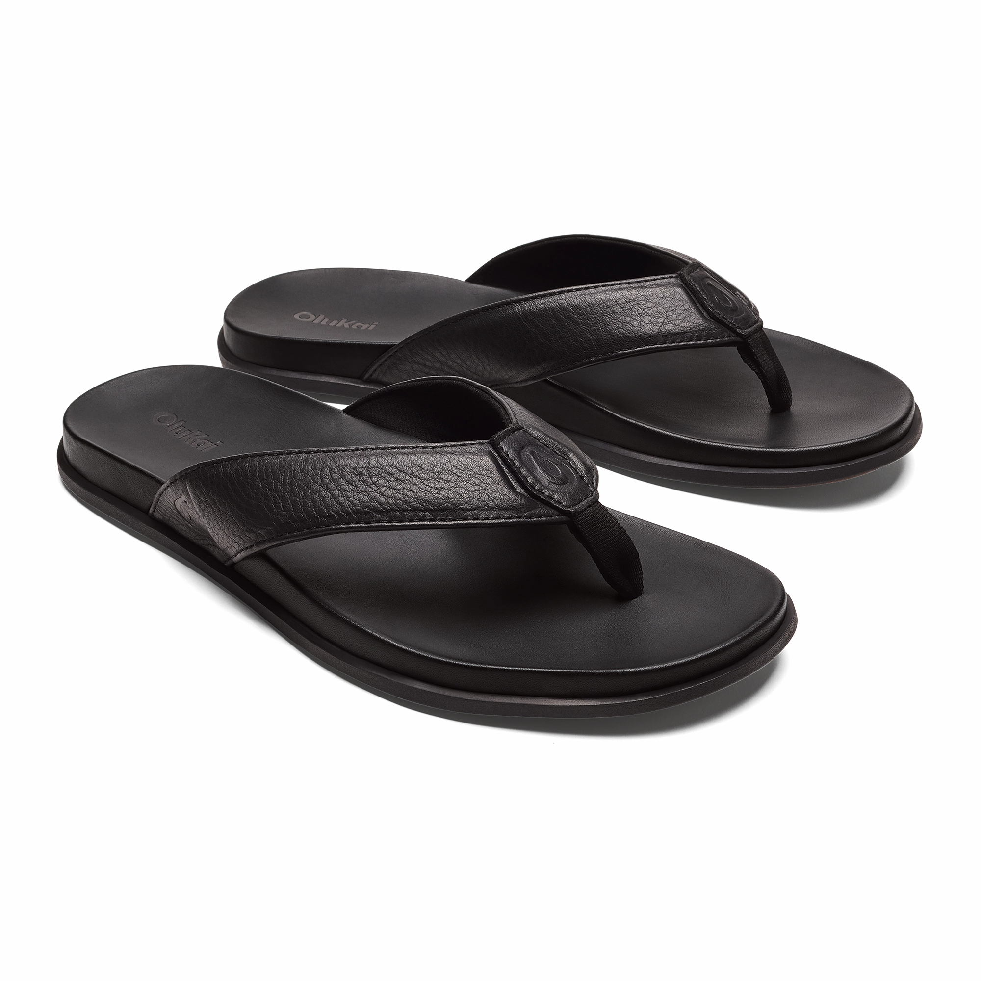 ????lali - Black Ergonomic Contour Shape Comfortable Beach Footwear